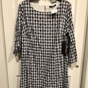 Womens SANGRIA plaid dress. NEW WITH TAGS size 12